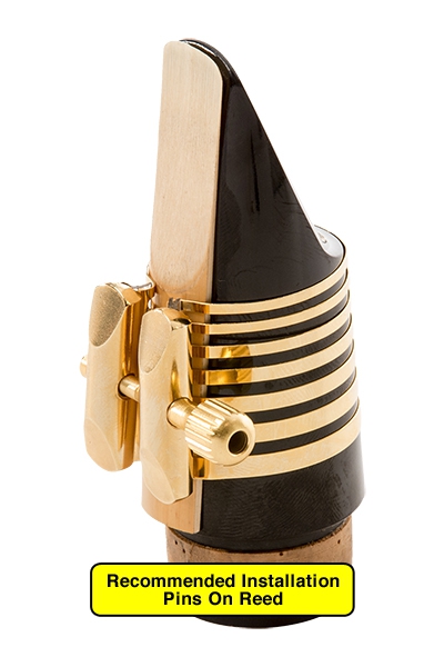 Rovner Platinum Ligature Gold PG-2R Tenor Sax Ebo. Rovner Platinum Ligature Gold PG-2R Tenor Sax Ebo.