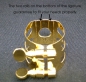Preview: Wood Stone Ligature Selmer Copper Alto Sax Rubber