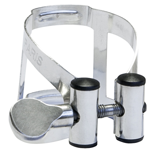 Vandoren M/O Böhm Clarinet Ligature with Plastic Cap silverplated