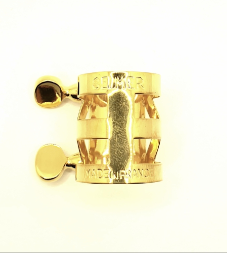 Selmer Ligature Altosax modified for DG Tenor Mouthpiece goldplated