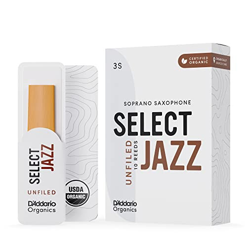 Daddario Organic Select Jazz Unfiled Sopransax Paket 10 Stück