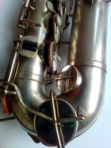 C-Melody Sax American (Buescher) silver plated, overhauled