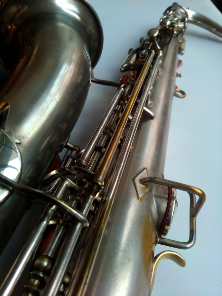C-Melody Sax American (Buescher) silver plated, overhauled