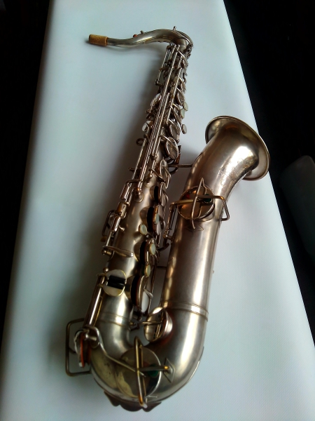 C-Melody Sax American (Buescher) silver plated, overhauled