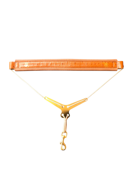 D.Guardala Deluxe Saxstrap Limited Ostrich Goldkarabiner mit Spreizer