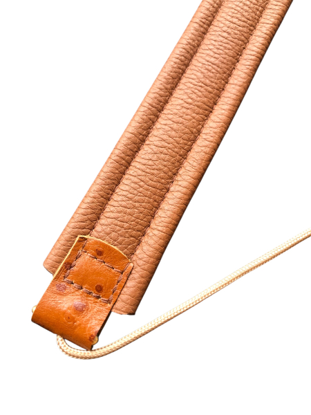 D.Guardala Deluxe Saxstrap Limited Ostrich Goldkarabiner mit Spreizer