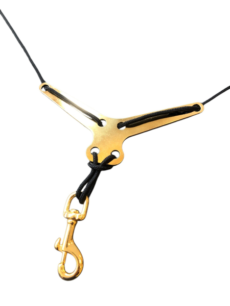 D.Guardala Deluxe Saxstrap Elch Schwarz Goldkarabiner mit Spreizer