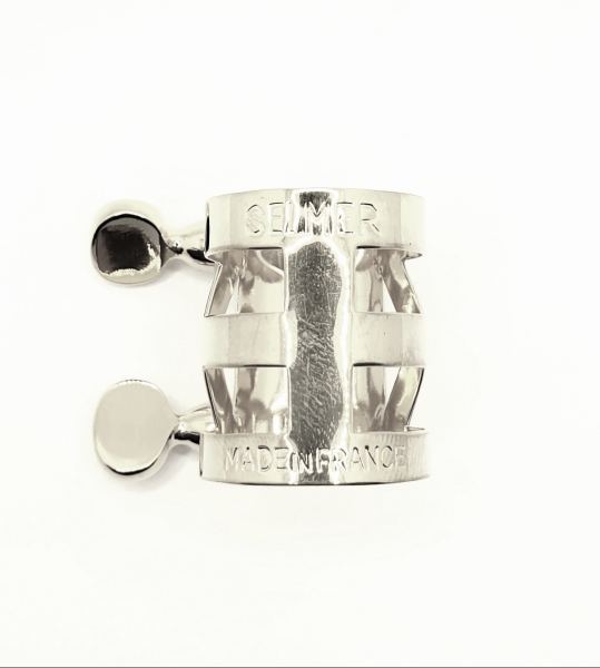 Selmer Ligature Metall modified for Dave Guardala Tenor silverplated