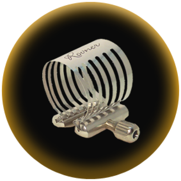 Rovner Platinum Ligature Sopranosax Ebonit P-1RVS